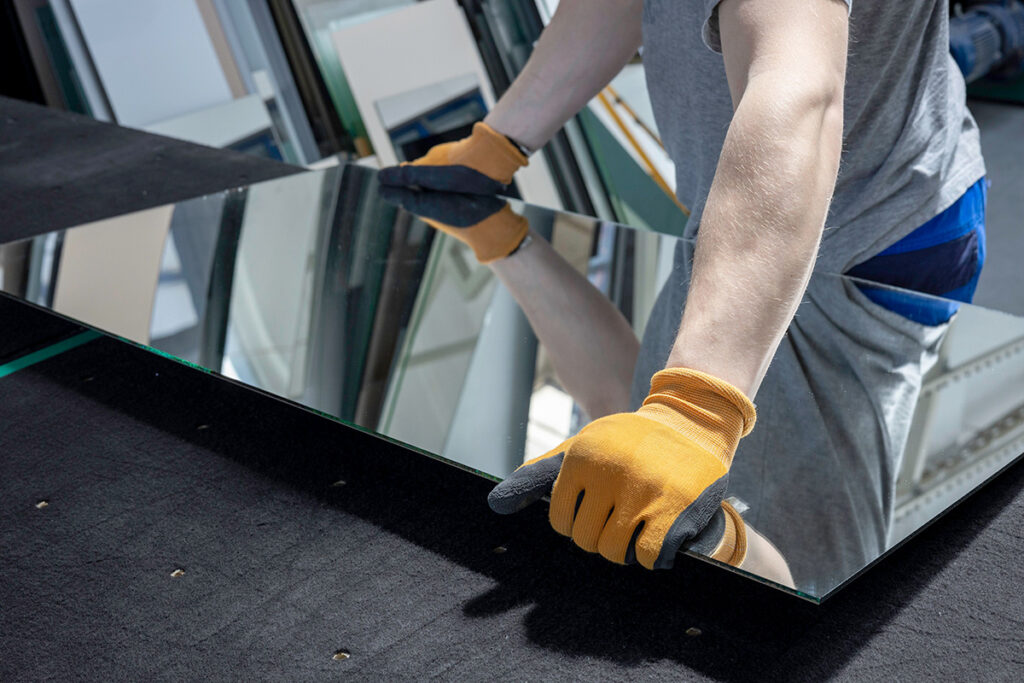 découpe de miroir sur mesure